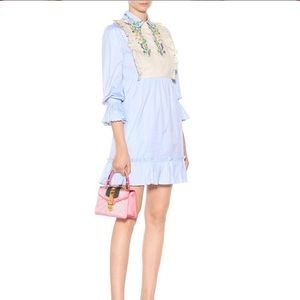 Auth Gucci Floral Cotton Dress size 42